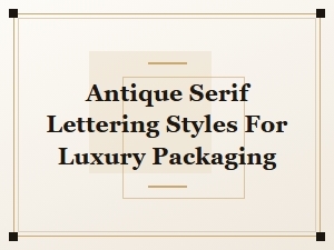 The Art of Antique Serifs for Luxurious Monograms
