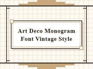 The Art Deco Era's Signature Monogram Fonts